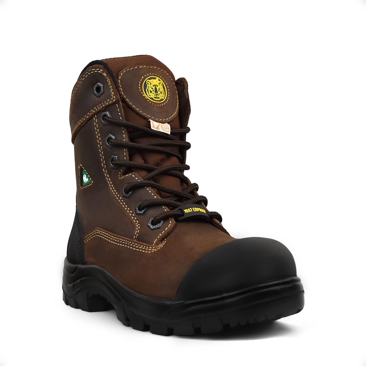 Tiger Safety CSA Women's Waterproof Steel Toe Safety Work Boots 888