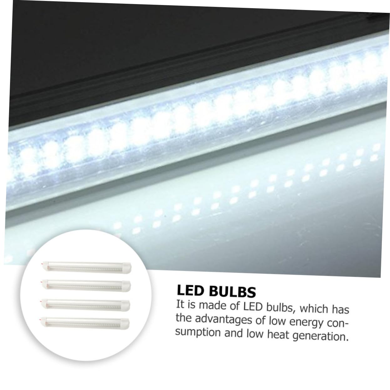 SUPVOX Barra de Luz de Lectura LED de 72 Led, 4 Piezas, white