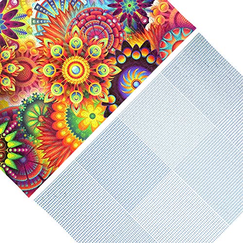 Aberdomic Puzzle 1000 Teile, Mandala Blumen Artsy Jigsaw Puzzles, Puzzle für Erwachsene Teenager Kinder ab 14 Jahr – Bild 5