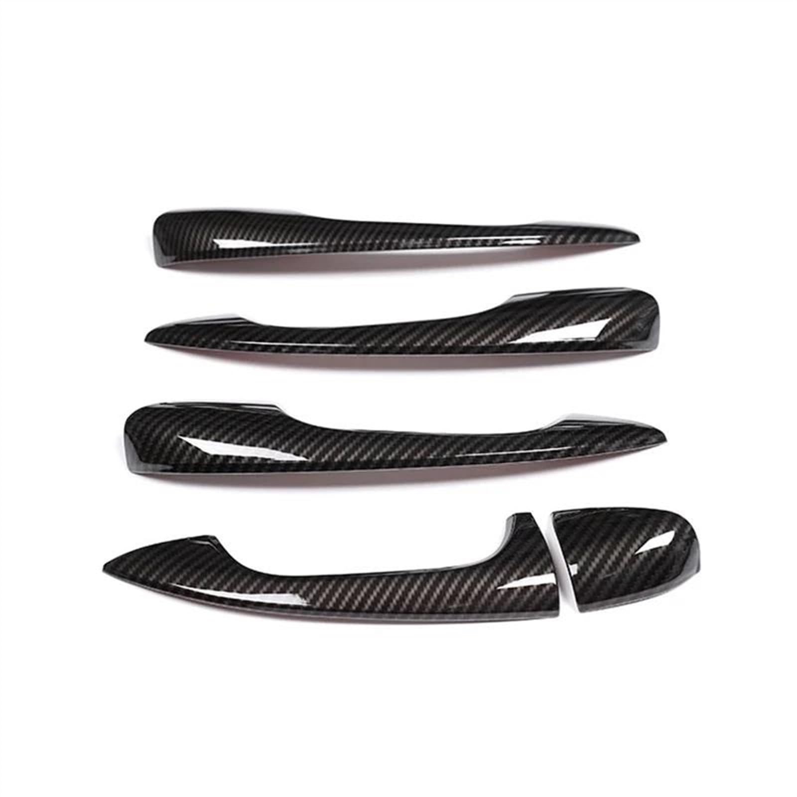SLIMES Car Styling Outer Door Bowl Handle Protective Sticker Cover Trim for Benz C E GLC Class W213 W205 X253 Auto Accessories Protection(Carbon)