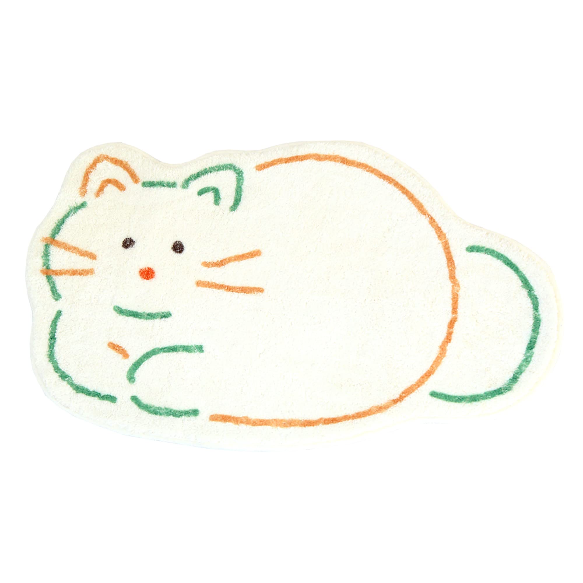 MOCHI TOWNCute Bath Mat Rug Durable Anti Slip Machine Washable 23.6" x 19.7"