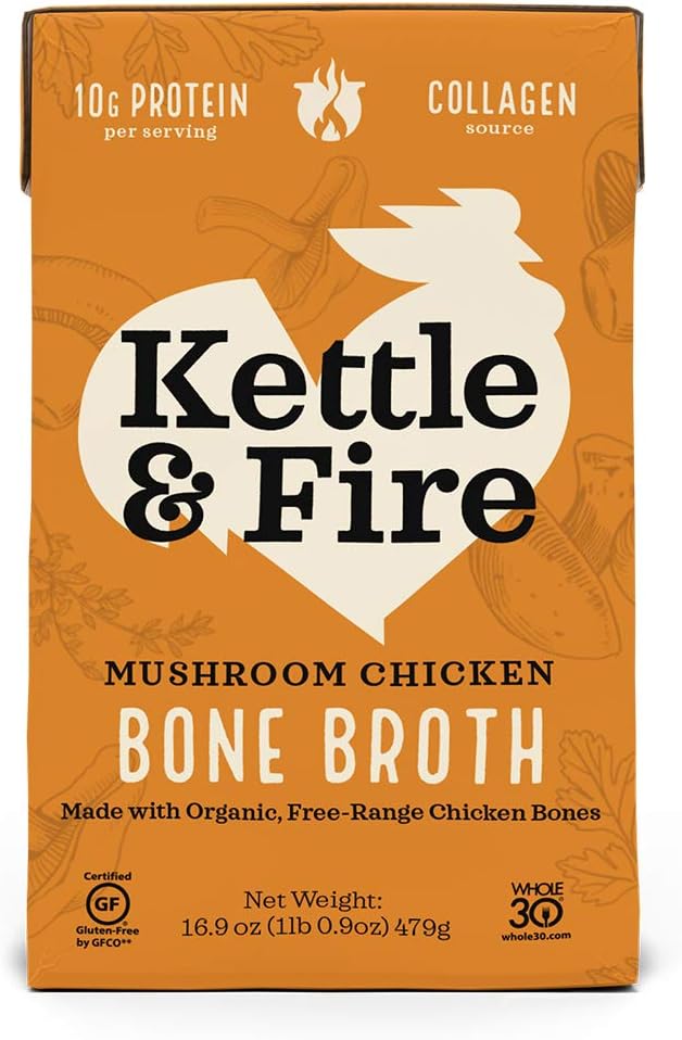 Kettle & Fire Bone Broth Mushroom Chicken - 16.2 fl. oz.