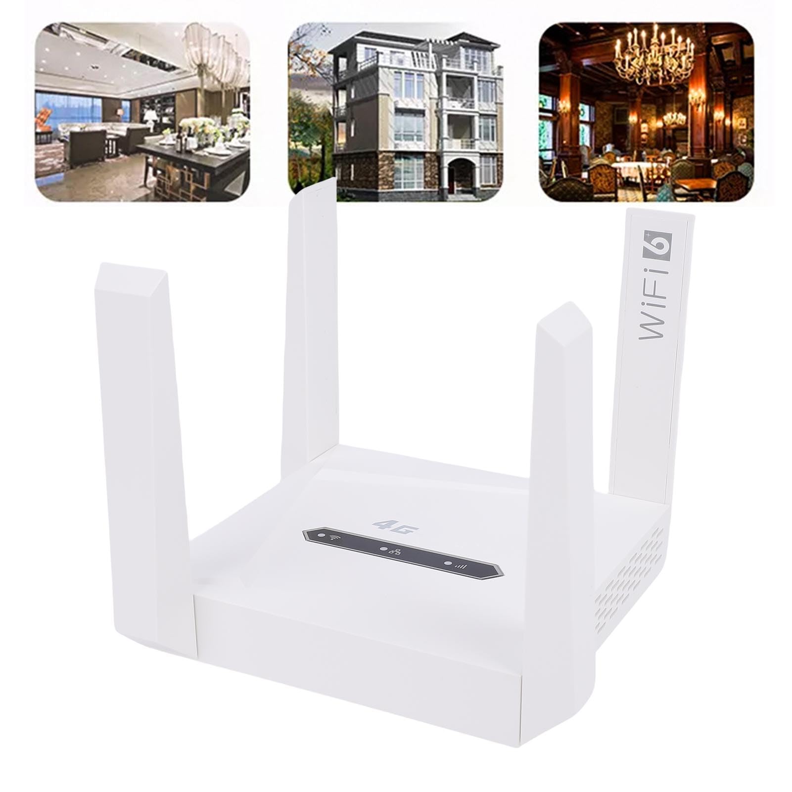 Router 4G LTE, Modem z Odblokowanym Gniazdem, prędkość Pobierania 150 Mb/s, Karta SIM dla 16 urządzeń z 4 Antenami, do Użytku na Kempingach, w Domach Wakacyjnych