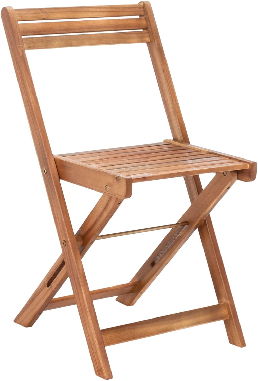 SAFAVIEH Outdoor - Arvin 5-Piece Folding Dining Set - Natural - Solid Wood - Director-Style Folding Chair Design - Ideal for Patio, Deck, Porch, Backyard (PAT7001A)
