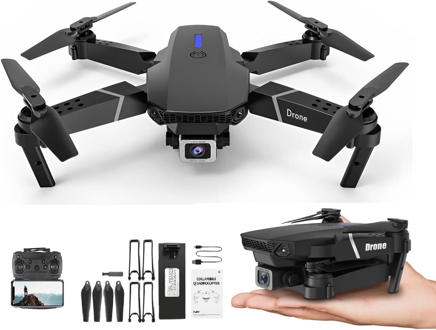 DrOnE-WiTh-hQ-WiFi-cAmErA-ReMoTe-cOnTrOl-fOr-kIdS-QuAdCoPtEr-wItH-GeStUrE-SeLfIe-fLiPs-bOuNcE-MoDe-aPp-oNe-kEy tAkE-OfF