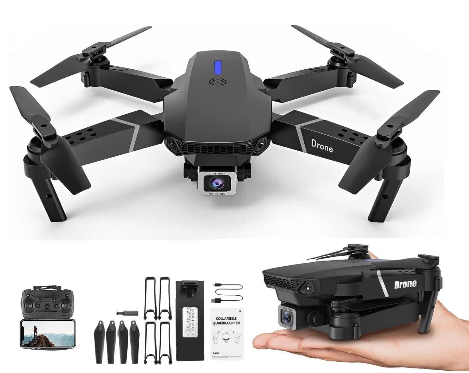 DrOnE-WiTh-hQ-WiFi-cAmErA-ReMoTe-cOnTrOl-fOr-kIdS-QuAdCoPtEr-wItH-GeStUrE-SeLfIe-fLiPs-bOuNcE-MoDe-aPp-oNe-kEy tAkE-OfF