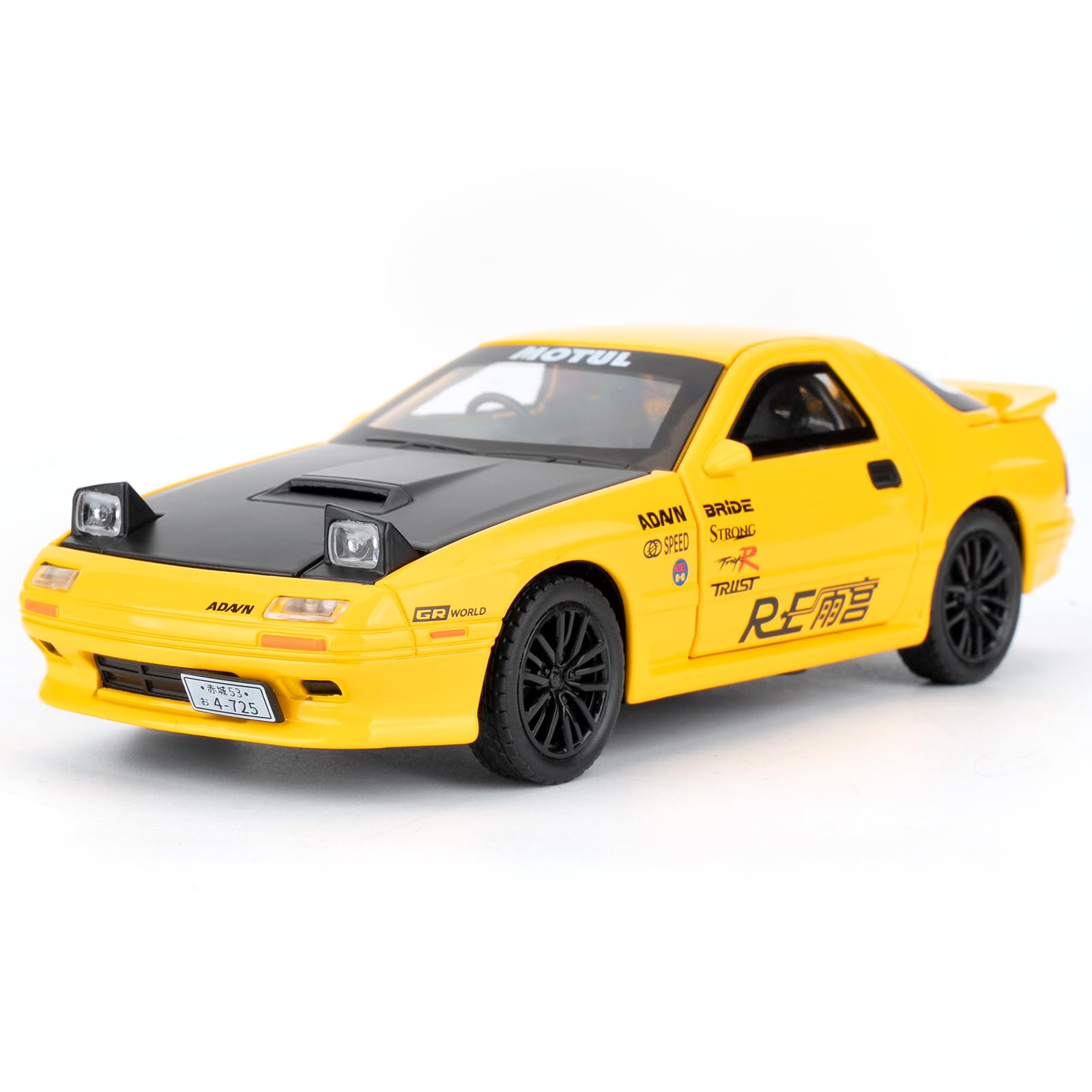 imtfzct 1/32 Mazda RX7 Model Car, Alloy Die-casting Toy Cars, Collectible Toy Model Cars