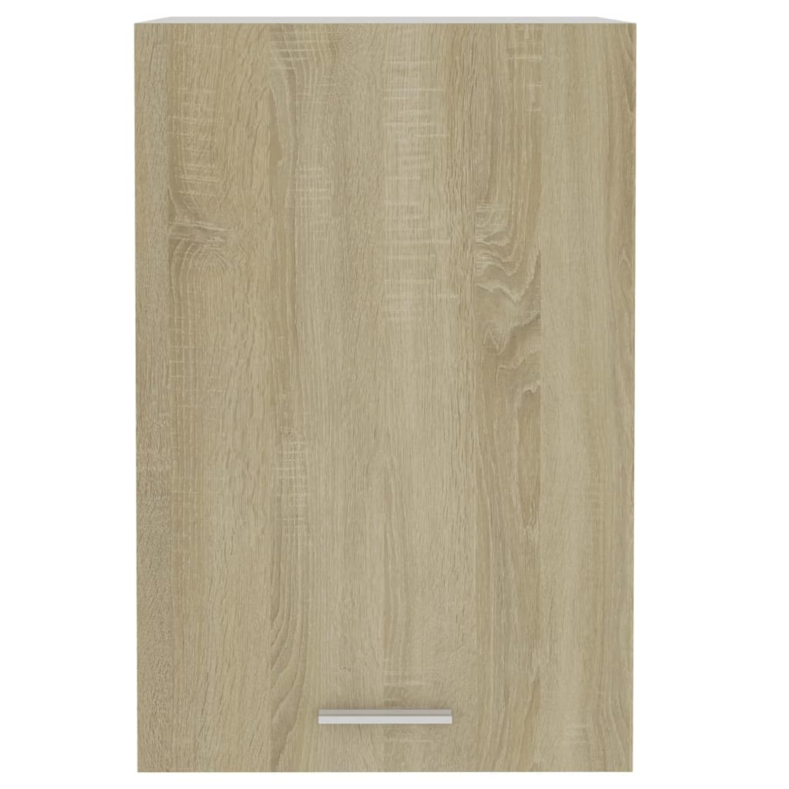 Gecheer Hängeschrank Lyon Sonoma-Eiche 39,5x31x60 cm Holzwerkstoff Wandschrank Lagerschrank Küchenschrank für Kochutensilien Vorräte