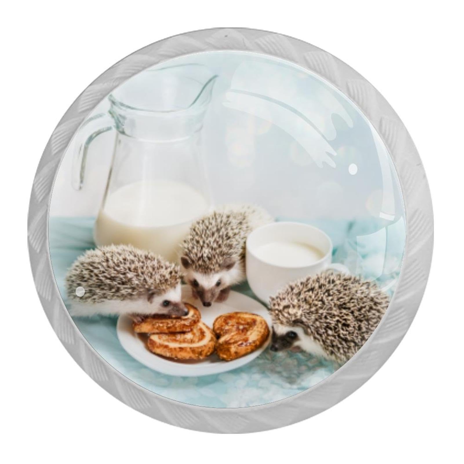 Tqmspg Multi15 4 Pieces Drawer Pulls Hedgehogs Door Knobs Dresser Handles For Kitchen Wardrobe Cupboard Hardware Furniture