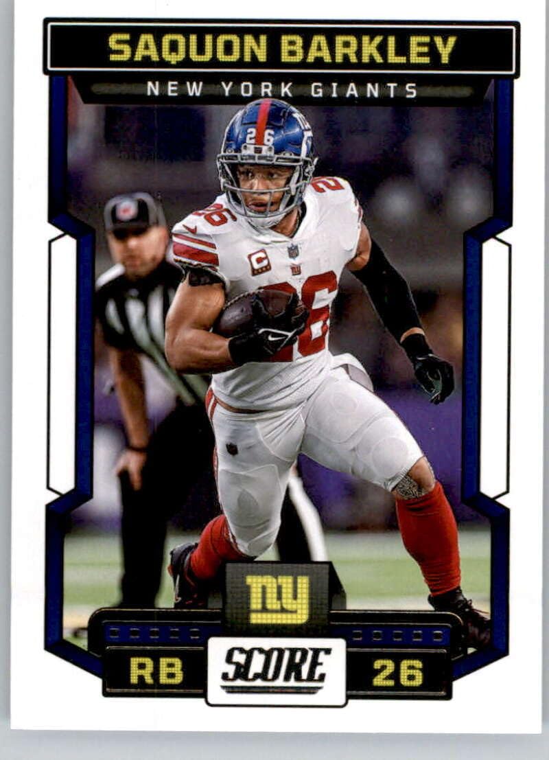 Amazon.com: 2023 Score NFL #235 Saquon Barkley New York