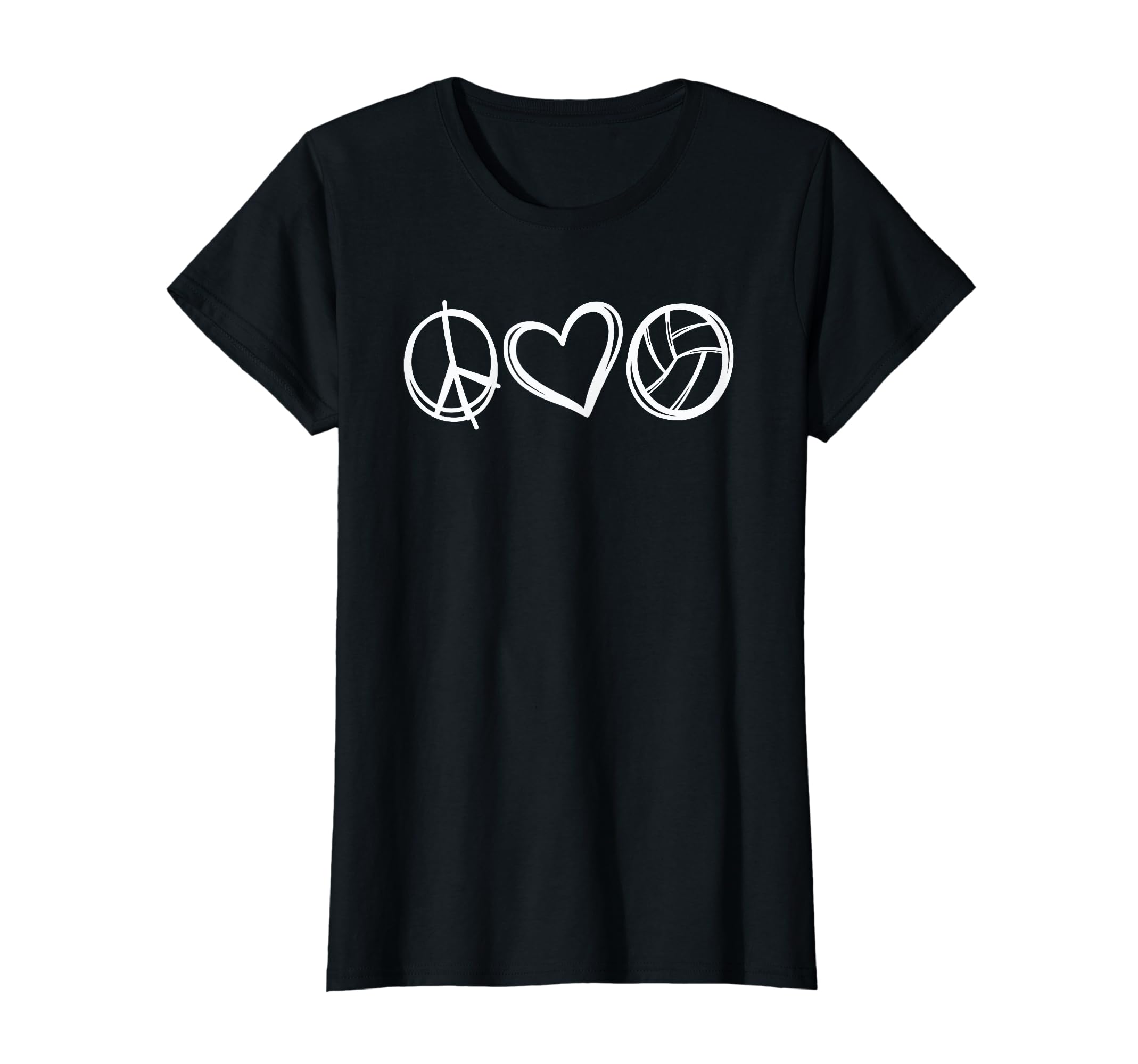 Volleyball Fan ShirtsPeace Love Volleyball Tee Shirts T-Shirt
