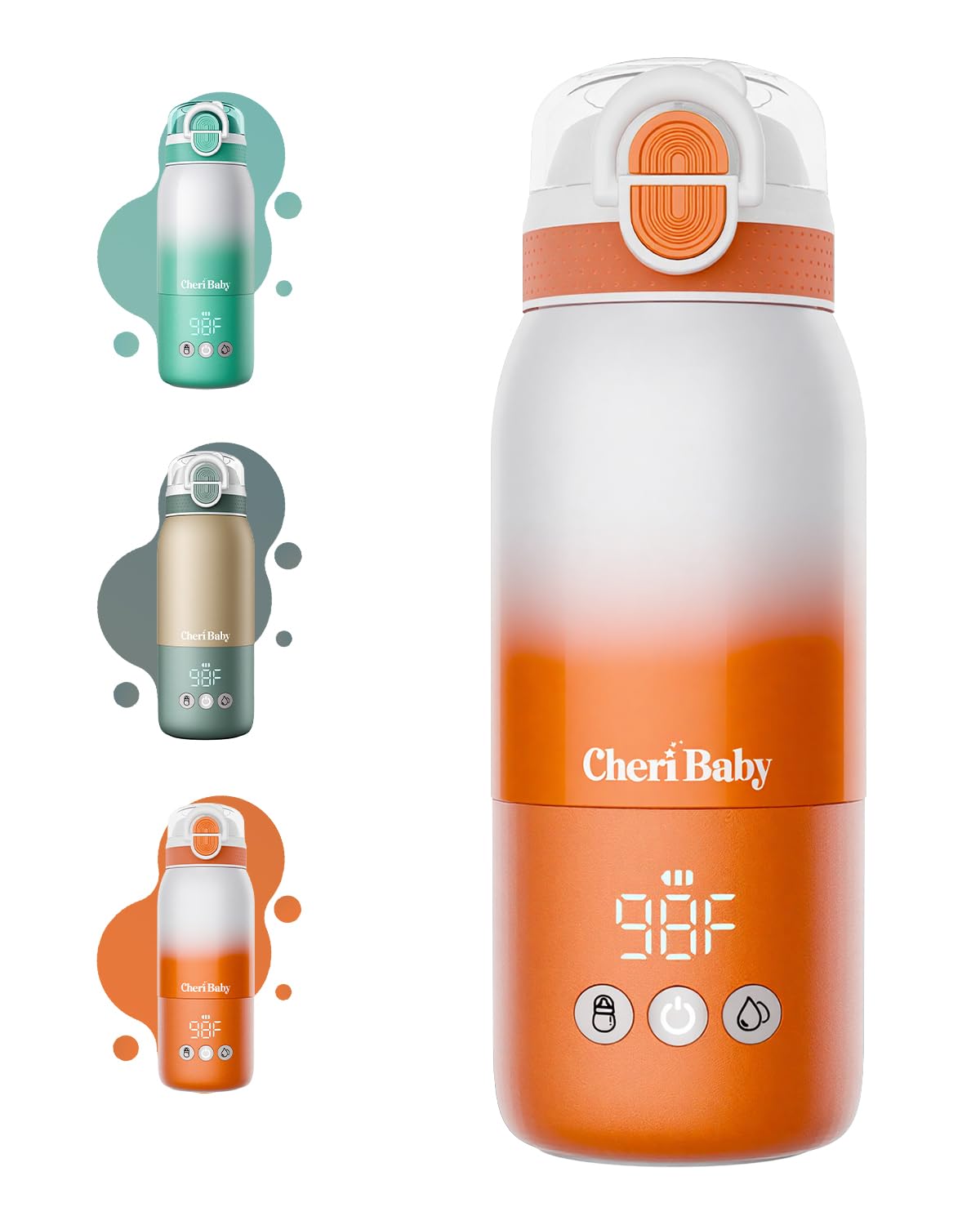 Portable Bottle Warmer for Travel — Novel Straw Lid