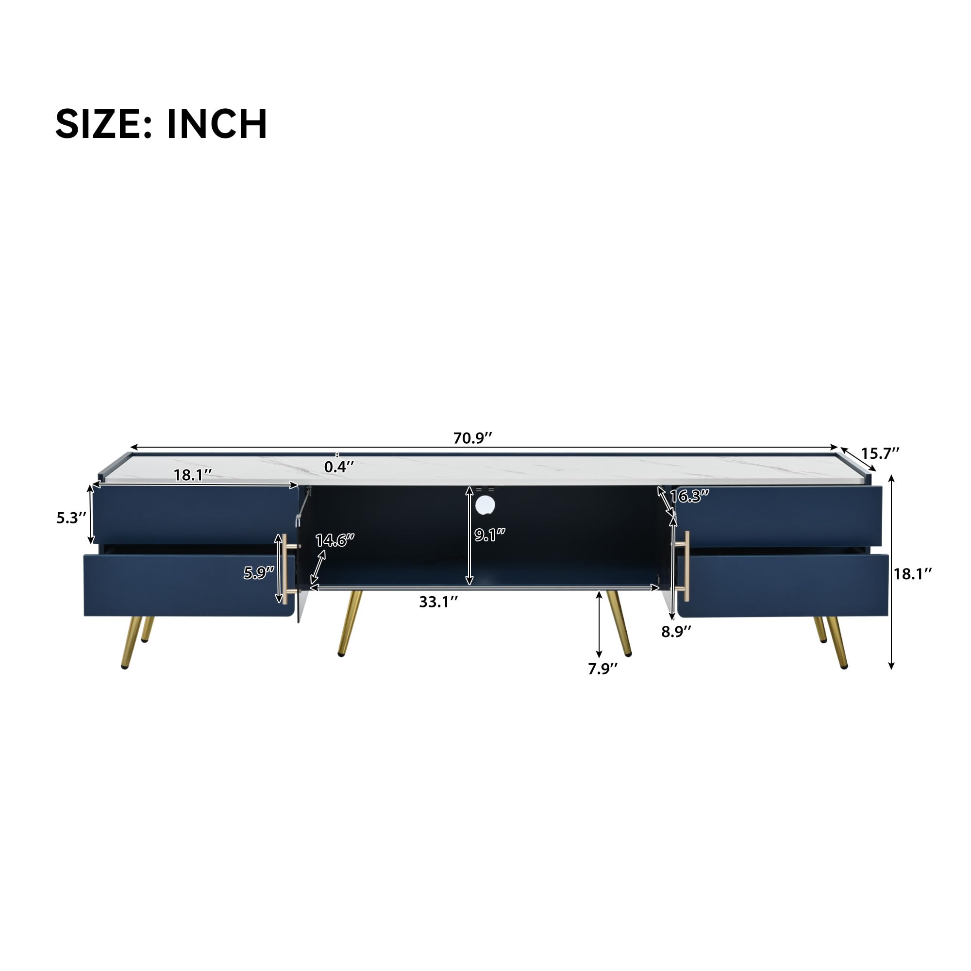 Amazon.com: LUMISOL LED TV Stand for TVs Up to 80 Inchs, Modern