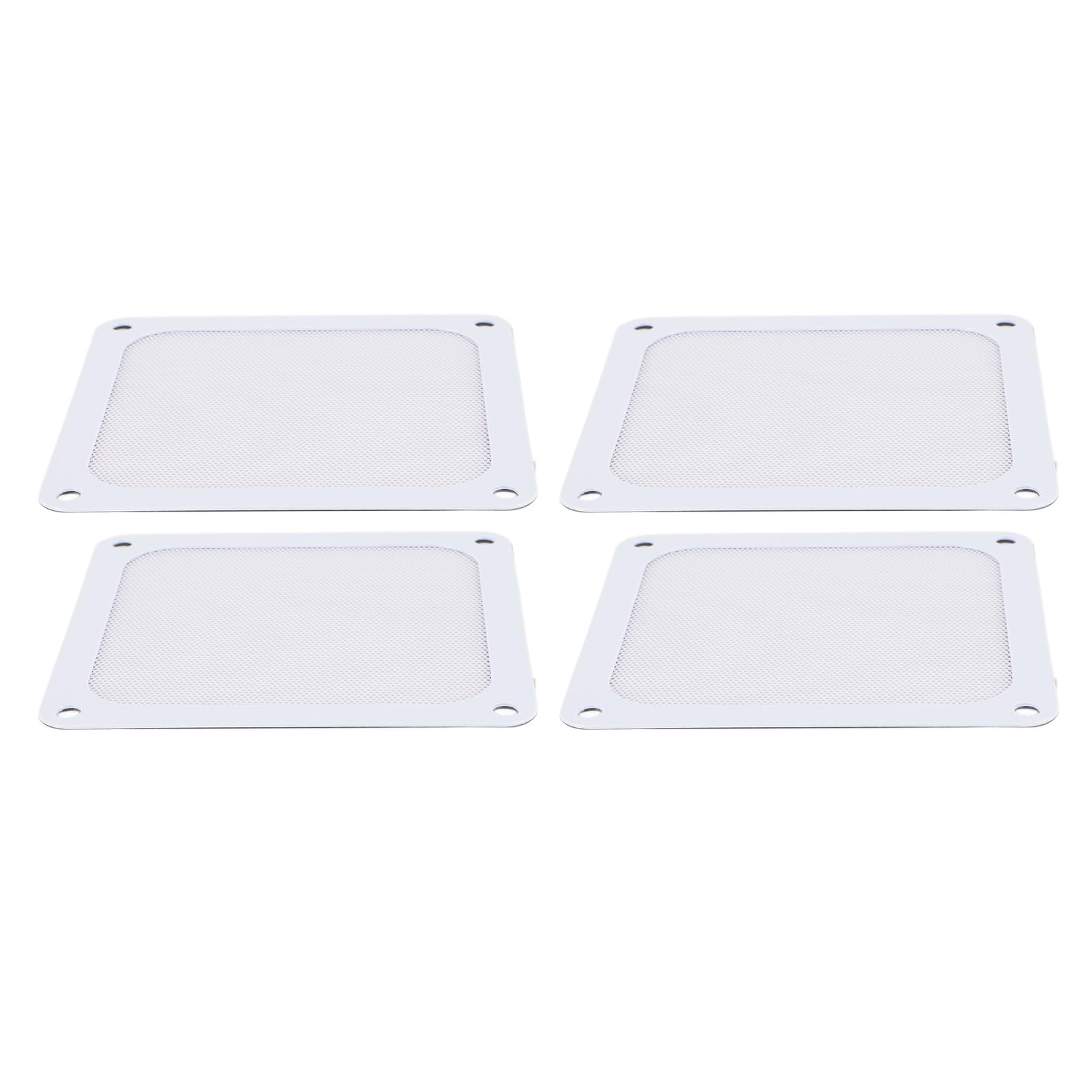 PC Fan Dust Filter, Ultra Fine Holes 4PCS Computer Fan Filter Grill for Chicken Coop Vent (White)