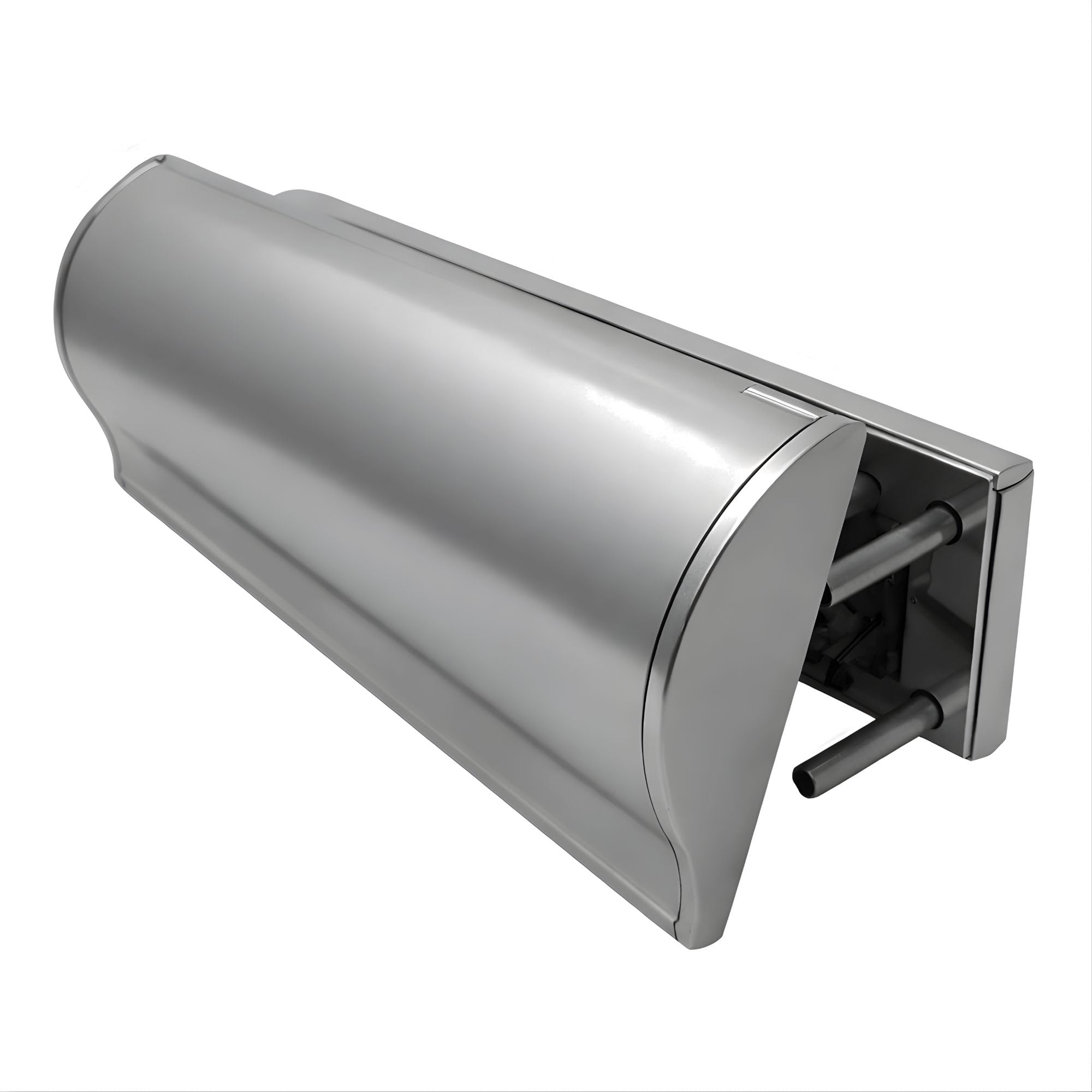 UAP Soterian Letterplate- PAS 24 Anti Key Fishing Letter Box for External Doors, Silver Anodised