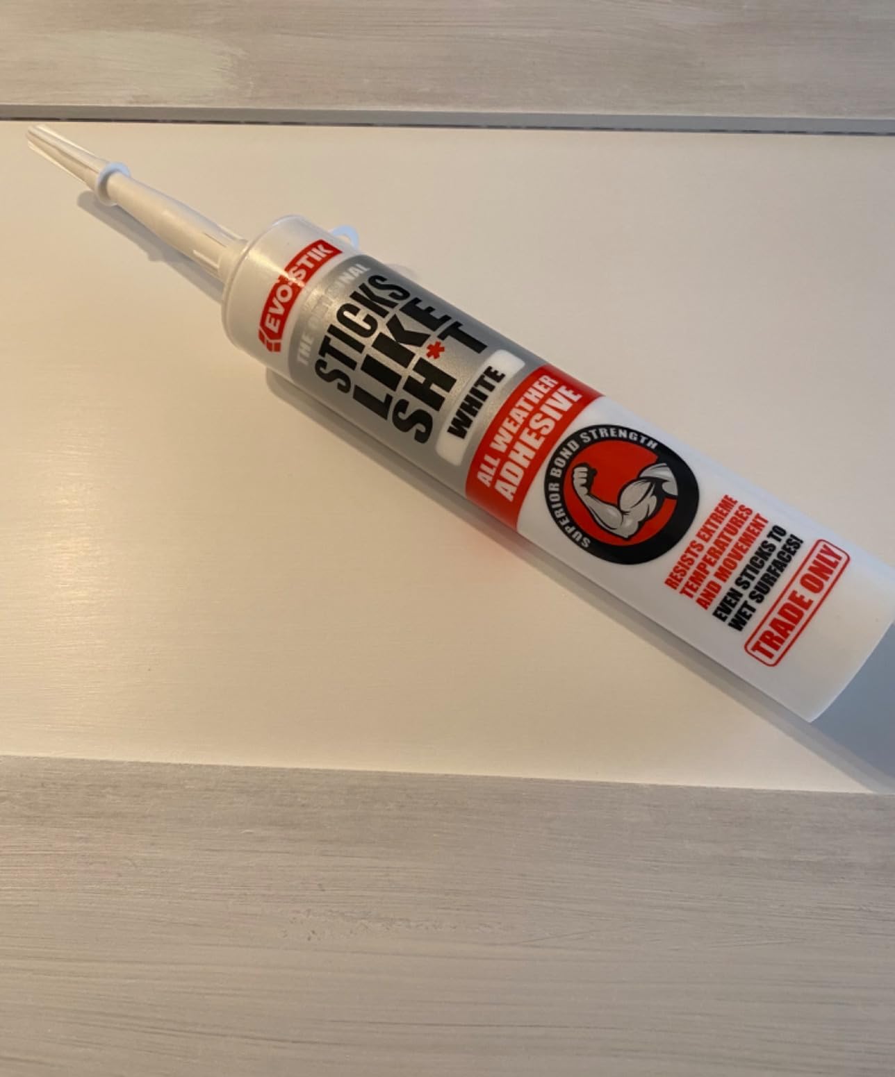 EVOSTIK Sticks Like Sh*t Adhesive, All Weather, Extreme Temperature