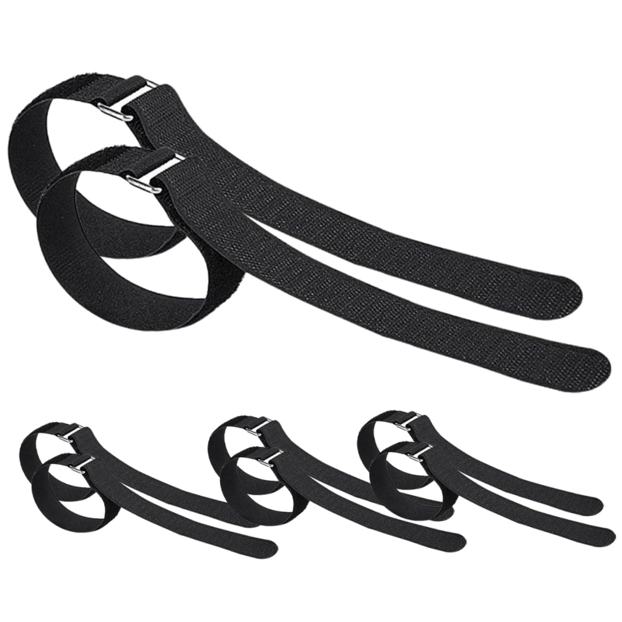 COSMEVIVI 4pairs - Ice Grippers for Shoes Detachable Cover Strap for Hiking Climbing and Activities Lightweight Comfortable Traction