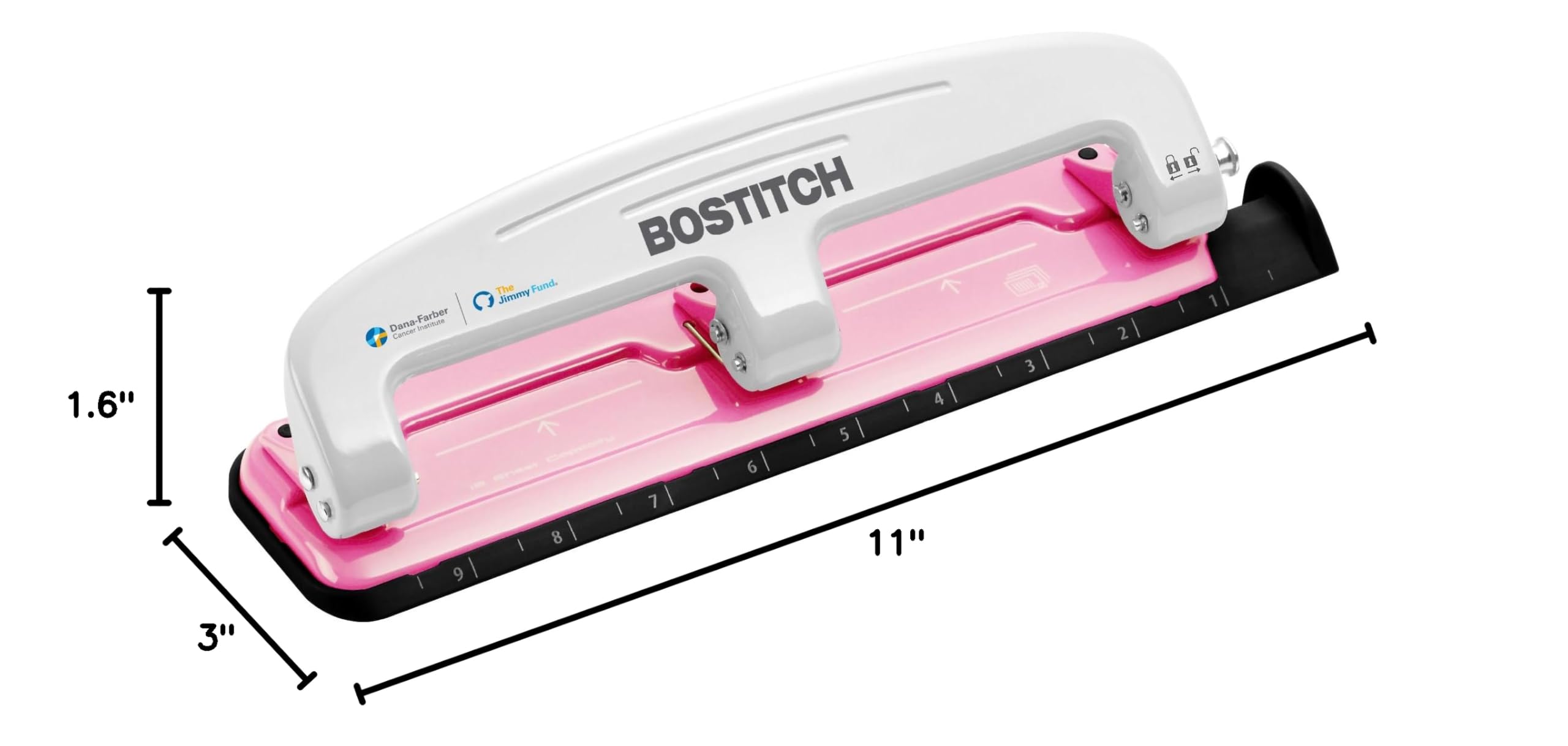 Pink 12 Sheet 3-Hole Punch Y280