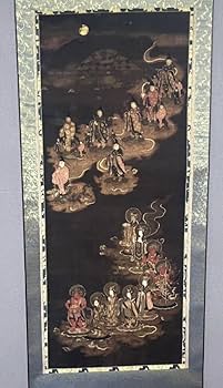 Amazon.co.jp: 星宿下界図南北朝時代 掛け軸 仏画 仏教美術 絹本 模写