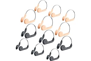 Fiada Waterproof Nose Clips, Metal Swimming Nose Plugs for Beginners (12 Color...