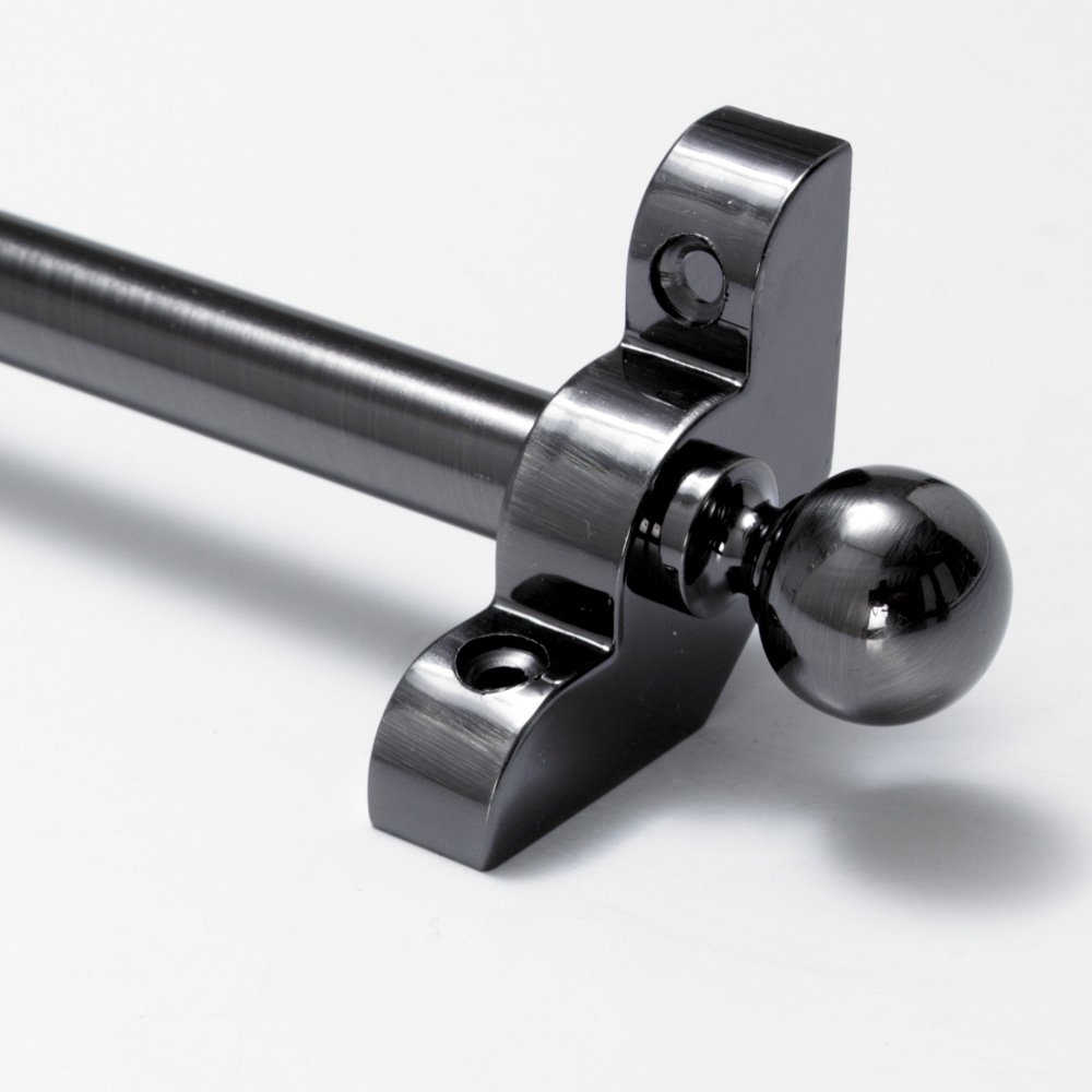 Premium Quality Stair Rods 1/2" x 28.5" Antique Pewter Flat bar Round Finial