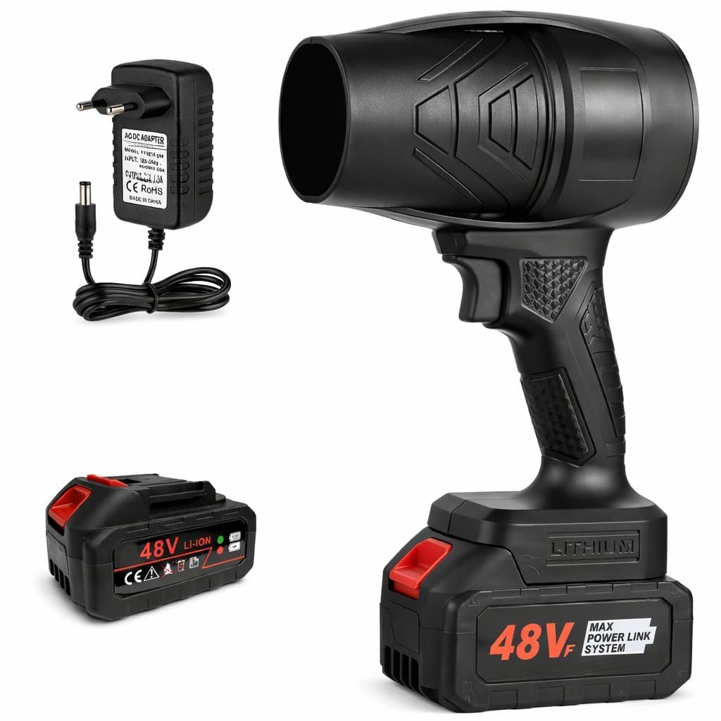 Turbo Jet Blower,Leaf Blower, Violent Turbo Fan, Brushless Pure Copper Motor,Car Drying After Wash, Handheld Snow Blower,Cordless Turbo Power Air Duster,Home Improve,Garden Mainte-image-31