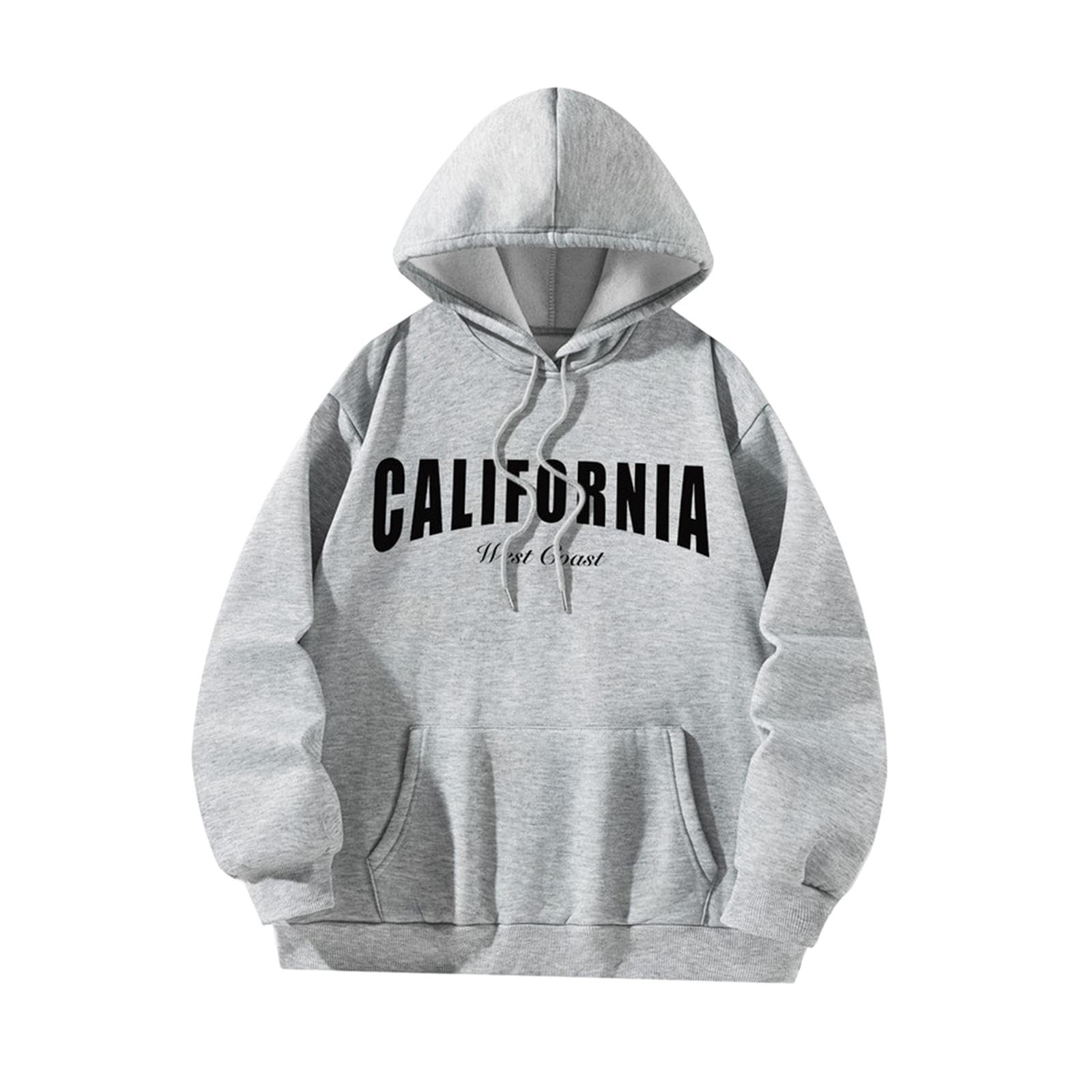 nivaa Women Drawstring Hooded Sweatshirt Soft Sweatshirt for Winter Backpacking Street XL-picture-29