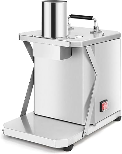 Picadora eléctrica de verduras, cortadora de verduras comercial de 0.394 in con cuerpo de acero inoxidable 201, motor de 200 W para uso en