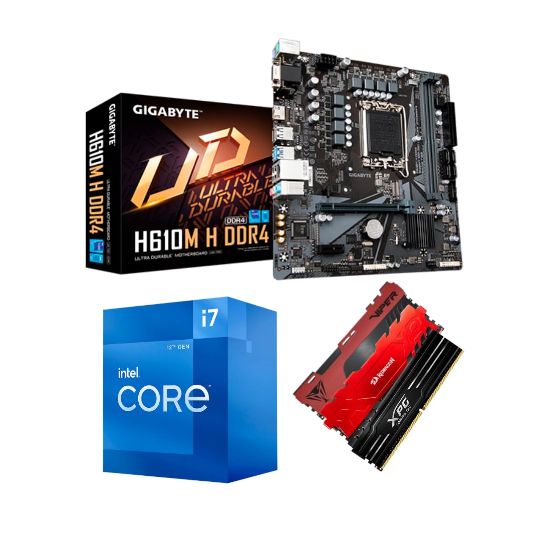 Kit Upgrade Intel 12ª Geração I7 12700 + GIGABYTE H610M-H + 16gb