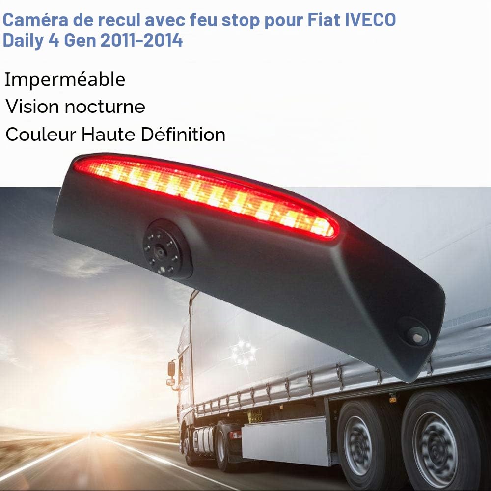 Voiture Troisième monté sur Le Toit Haut caméra Lampe de Frein lumière de Frein Vue arrière Caméra de recul pour Fiat IVECO Daily 4 Gen 2011-2014