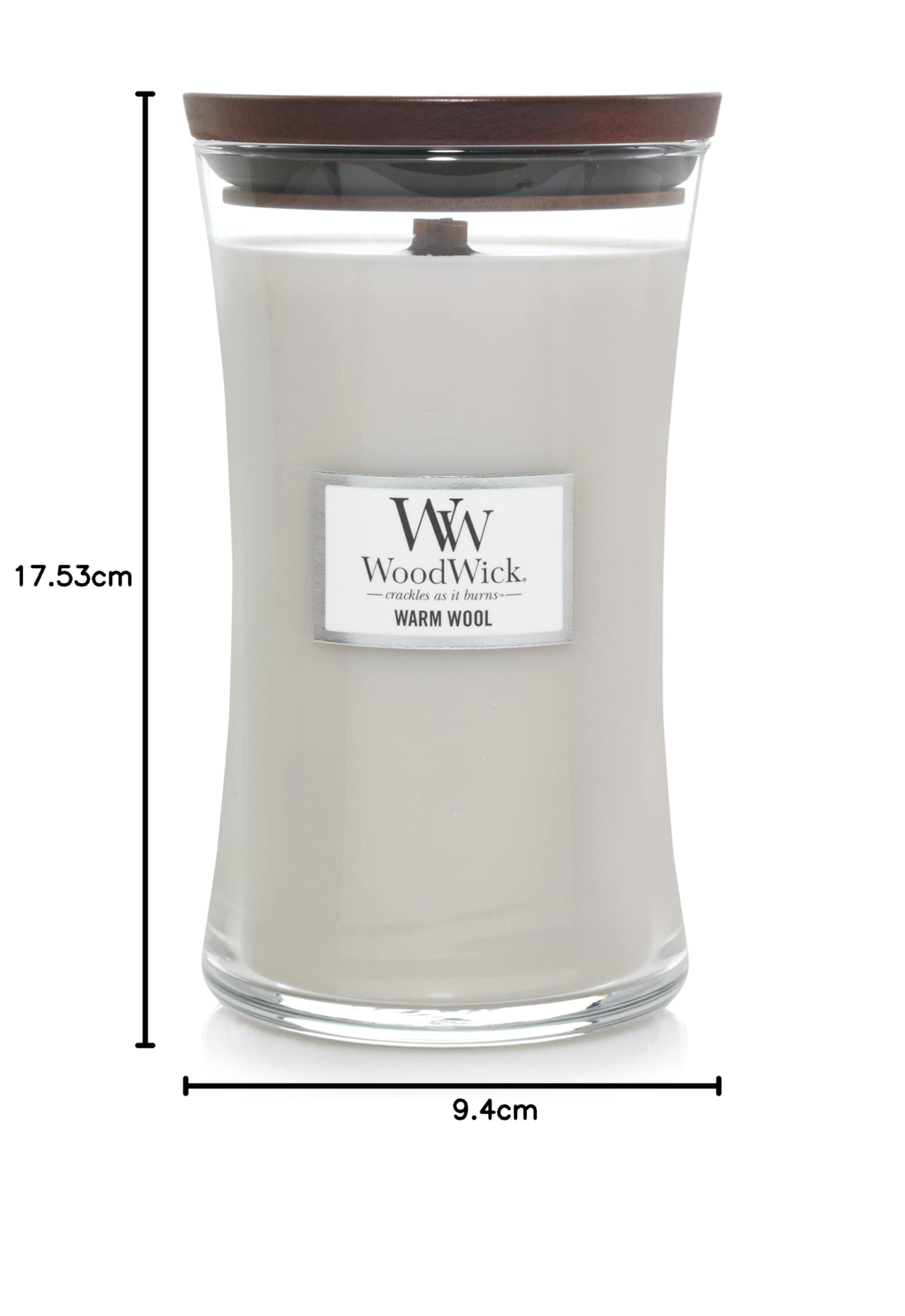 WoodWick 93052.0 Duftkerze, Glas, Weiß, 10,2 x 10,6 cm, 1 Einheiten