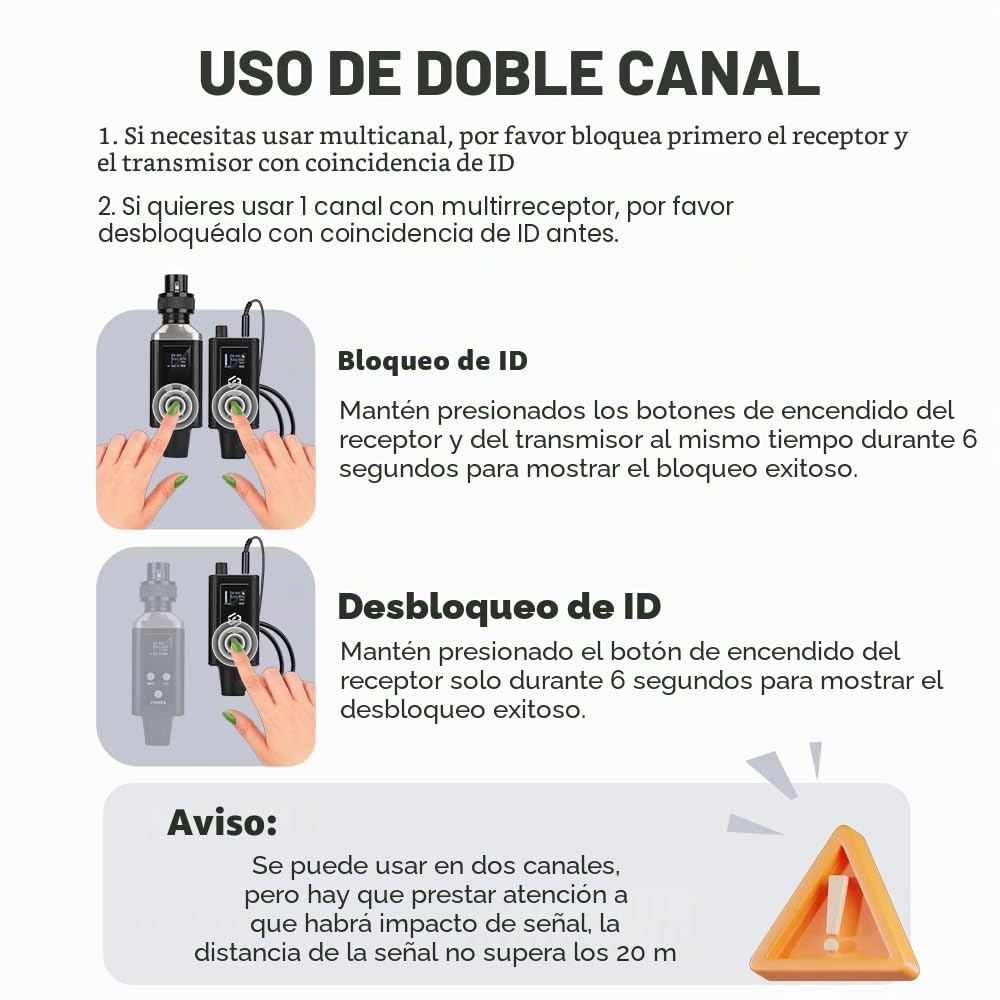 Transmisor de sistema de monitor auricular inalámbrico A9 UHF y receptor de cinturón para estudio, rehabilitación de banda y rendimiento en vivo (A9-1)