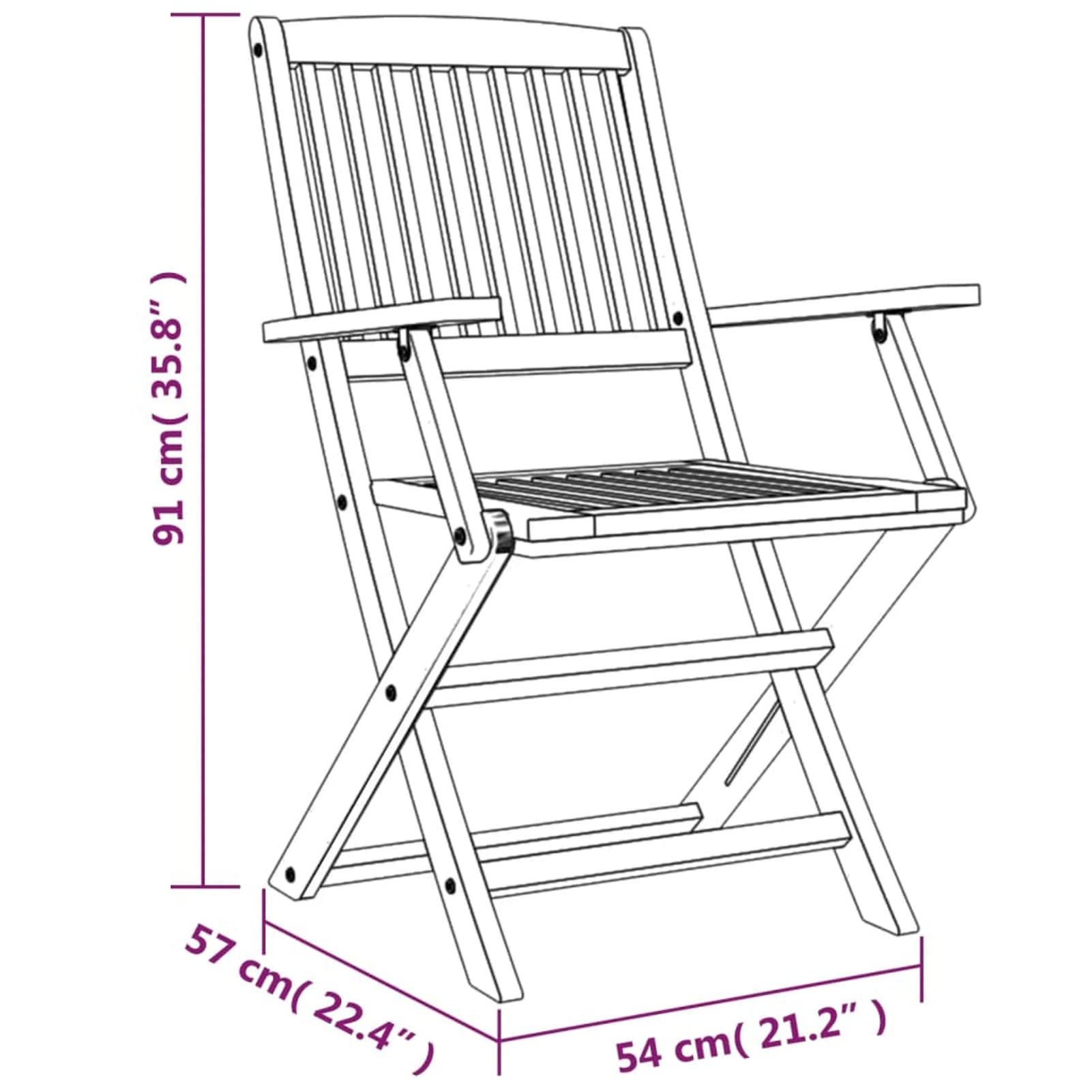 Conjunto Gardin Exterior Mesa y 4 Sillas de Jardín Juego de Comedor de 5 Piezas de Madera Acacia Mesa Terraza Exterior con Sillas Plegable para Playa Terraza Patio Marrón#2
