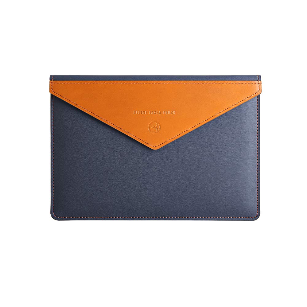 BEFINE iPad 10.2 7th Gen 2019 / iPad 9.7 6th Gen 2018/10.5 iPad Air 3th Gen - Apple iPad Handmade Leather Sleeve case,Slim,Modern and Durable iPad Case (Navy)