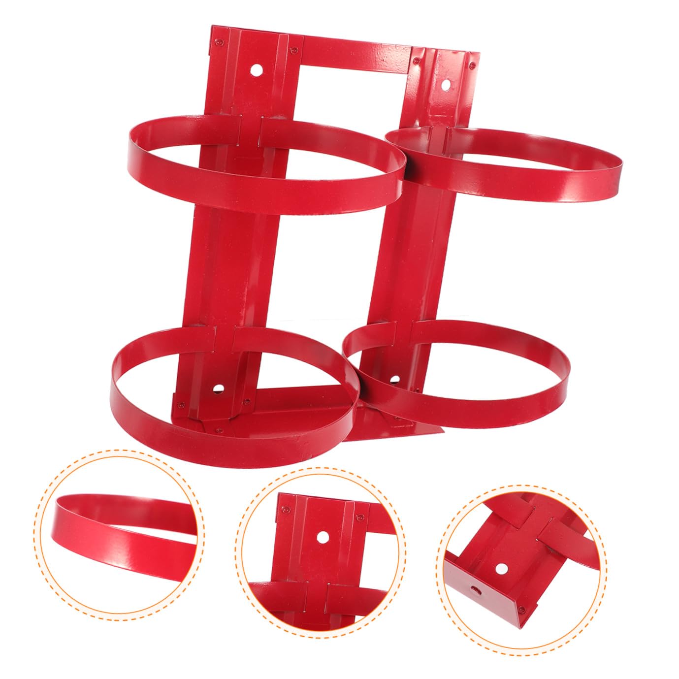 Uonlytech Staffa Porta Estintore Professionale in Ferro da 5kg Supporto Resistente per Estintori da Parete per Casa e Ufficio
