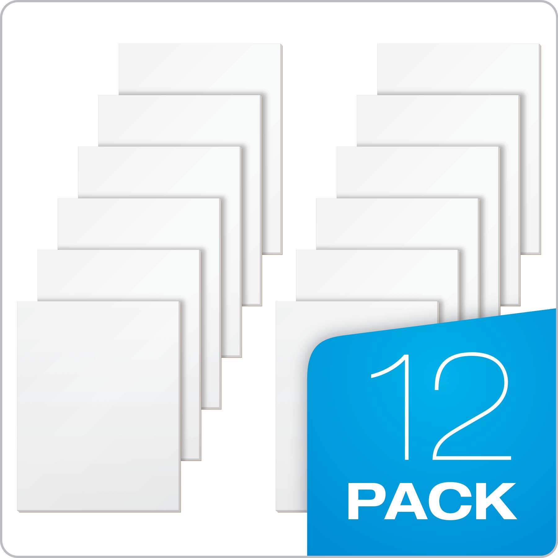 TOPS The Legal Pad Plus Writing Pads, Glue-Top, 8-1/2" x 11", Blank, 50 Sheets, 12 Pack (71520) , White - Image 6