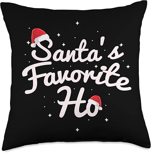 Miniatura 5 de InGENIUS Womens Sexy Santa Gifts Santa Favorite Ho Sexy - Almohada navideña para mujer 16 x 16 pulgadas multicolor
