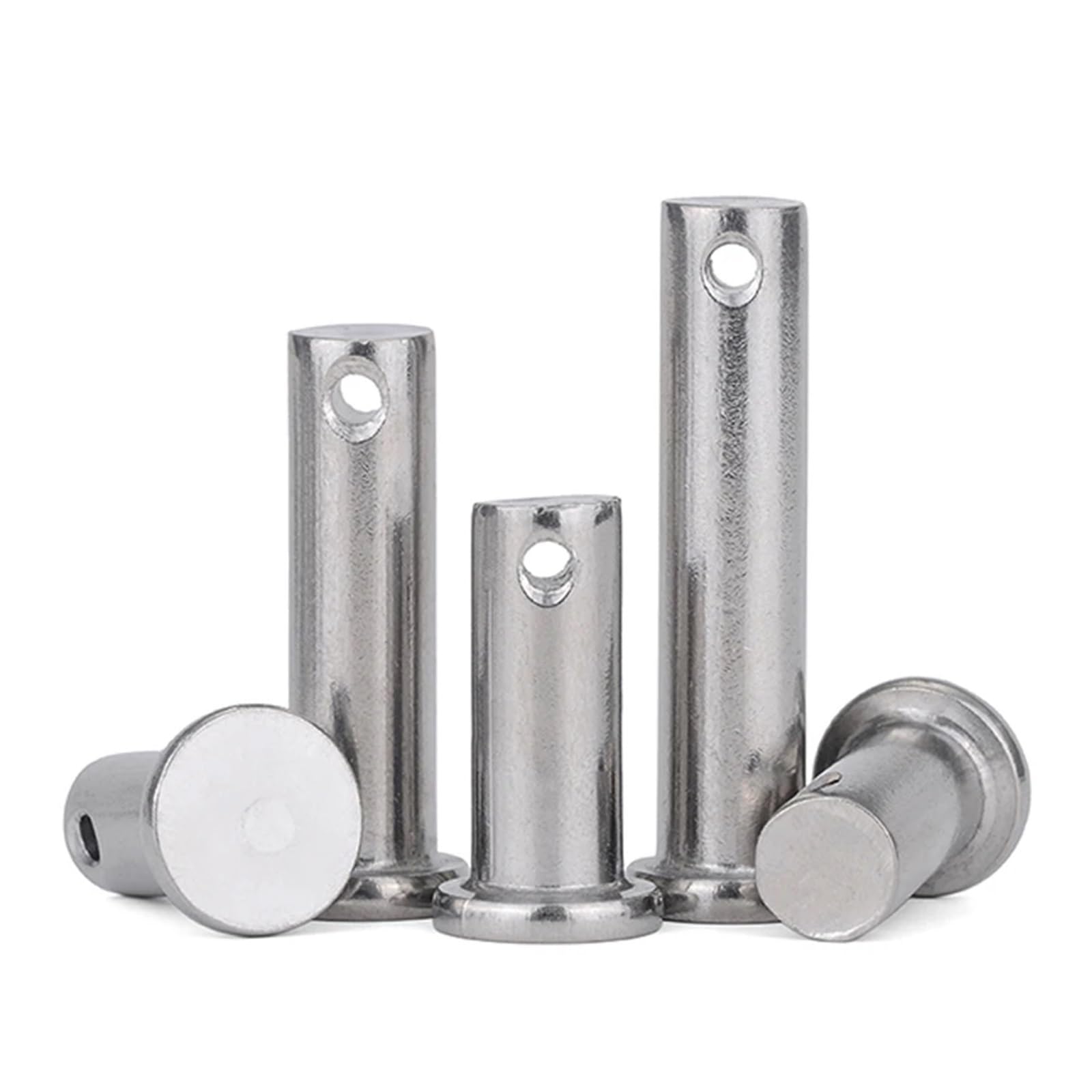 Pasador cilíndrico de Cabeza Plana, Pasador de posicionamiento, Pasador de chaveta, Eje de Pasador con Orificio, M3, M4, M5, M6, M8 a M20, Acero Inoxidable 304, GB882(M20 (1Pcs),120mm)
