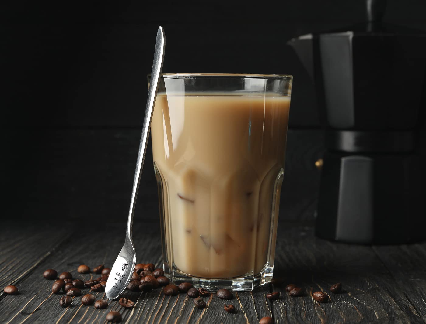 Cuchara de acero inoxidable grabada con texto en inglés «Drink Tea Read Books Be Happy», regalo para lectores, amantes de los libros, hija, hijo, amigos, compañeros de trabajo, mujeres y
