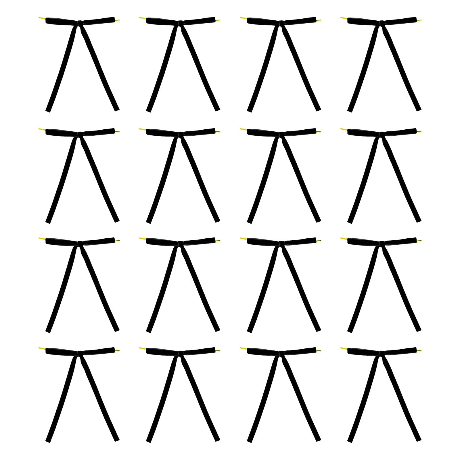 Carotoe Black Of 12 Elegant Flocking Bowknot Decorations Decorative Bowknots Suitable For Parties And Gift Embellishments Home Decors Bowknots