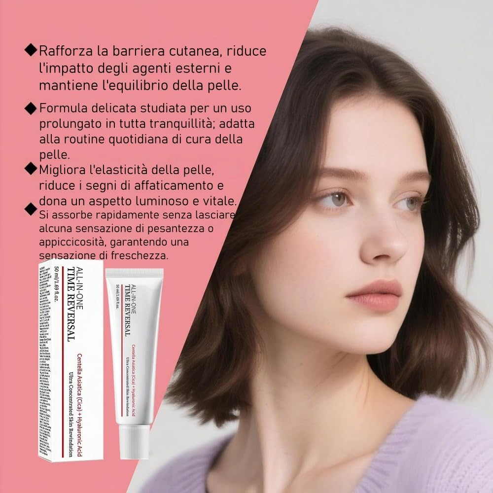 Kumiara Crema Age Reset 50 ml per Donne and Uomo, Anti - Rughe, Idratante, Anti - Invecchiamento, Calmante e Nutriente, Adatto a tutti i tipi di pelle