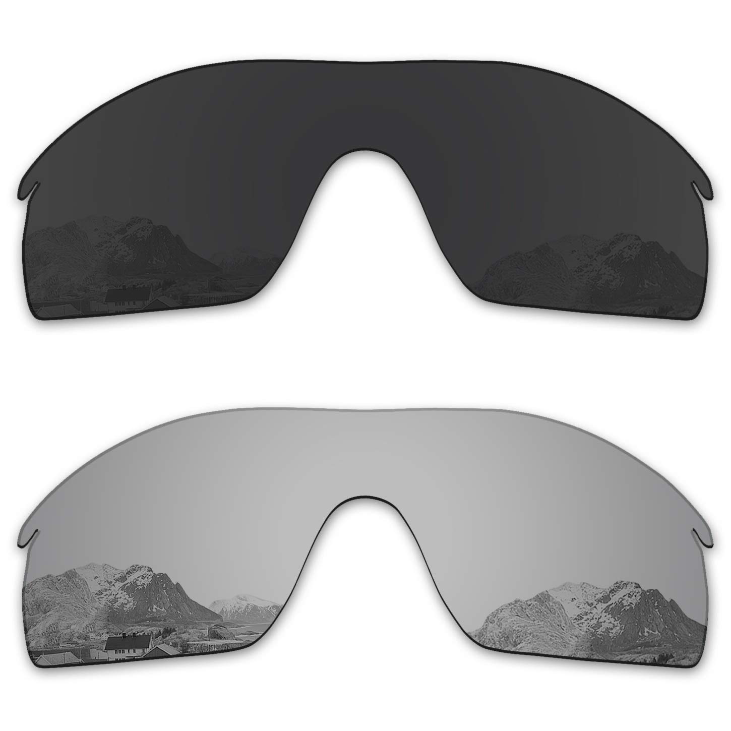 PuzzleyMirror Polarized Replacement Lenses for Oakley RadarLock XL OO9196/OO9170 Sunglasses - Rich Options