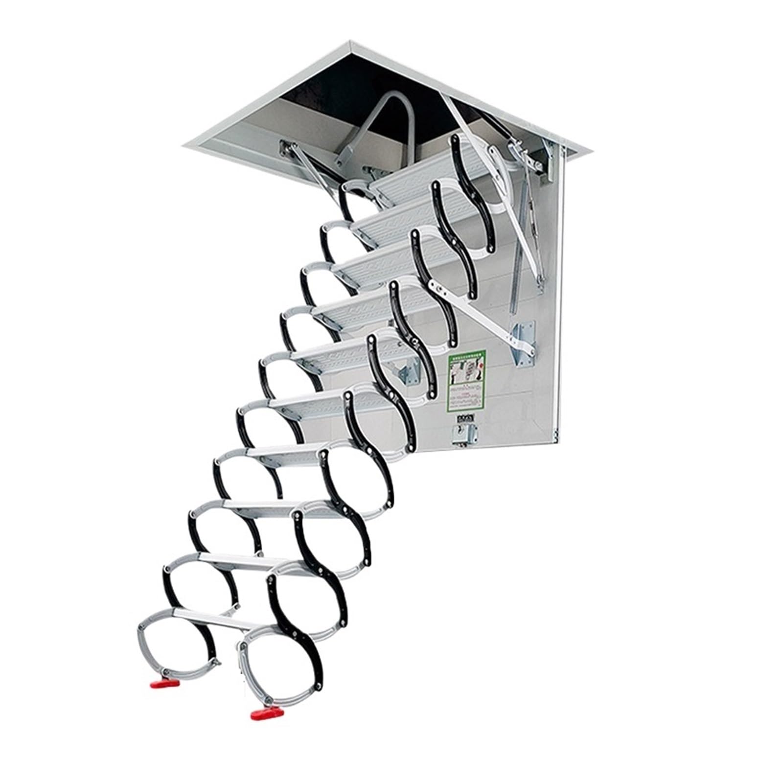 loft ladders Ceiling Mount Attic Ladder Foldable Loft Stairs Pull Down System Retractable Ladder, for Garage Roofs pull down(80x120cm)