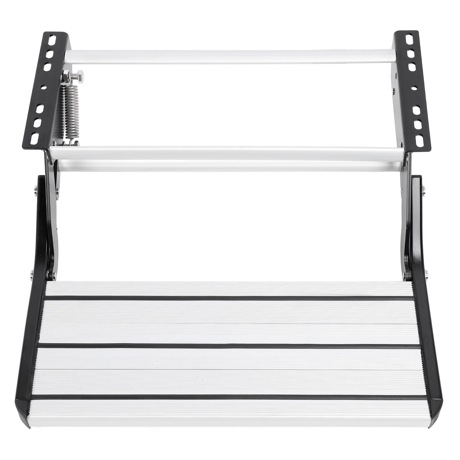 Wakects Escalón para Autocaravana, Escalera de Tijera Plegable de Aluminio, Antideslizante, Capacidad 200 Kg