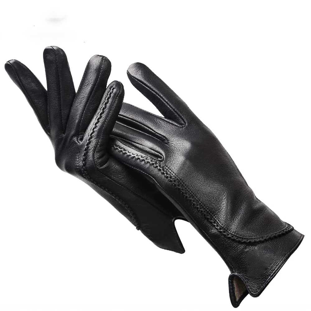 Xzeit Guantes más cálidos, guantes cálidos de invierno, guantes cálidos de invierno, guantes de cuero cálidos para mujer, guantes de esquí