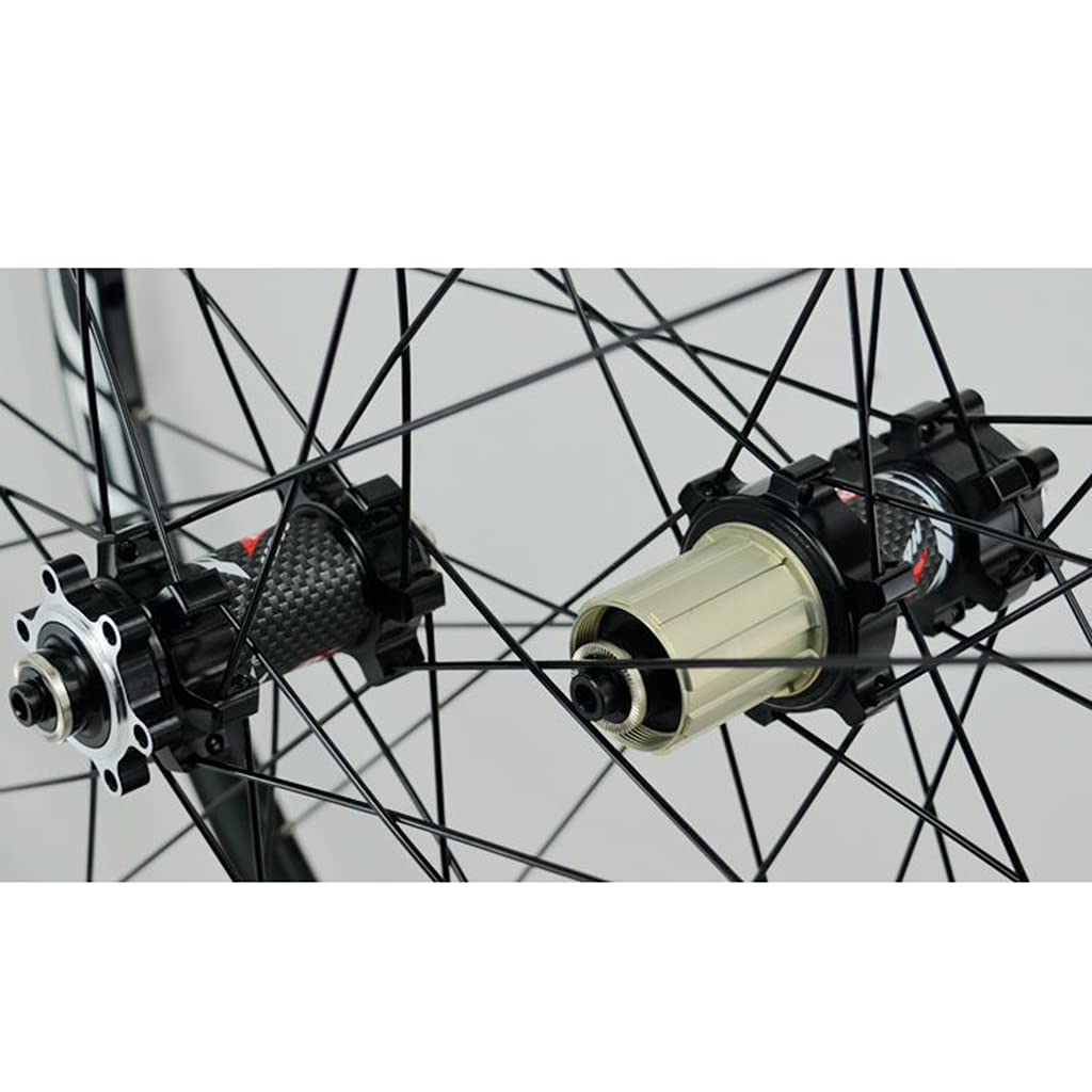 TUJISEK MTB Ruote 26/27.5/29 Pollici Rilascio Rapido Freno A Disco Ciclismo da Montagna Rim Ruote per 7 8 9 10 11 12 velocità Cassetta Ruota Libera 24 Buche(Silver 1,27.5in)