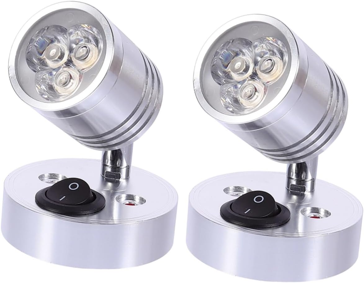 2pcs Aluminum Led Ceiling Light Flexible Wall Lamp for Rvs Yachts and Boats Warm Illumination Low Power Consumption Use