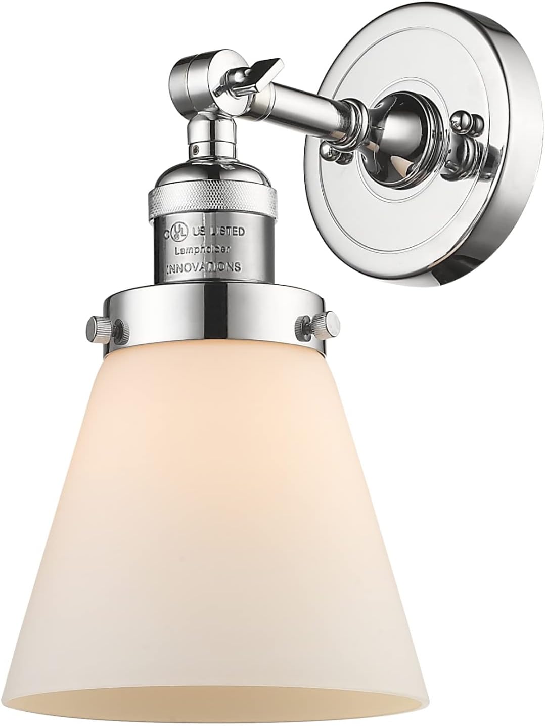 Innovations Lighting 203-PC-G61 1 Light Sconce, Polished Chrome