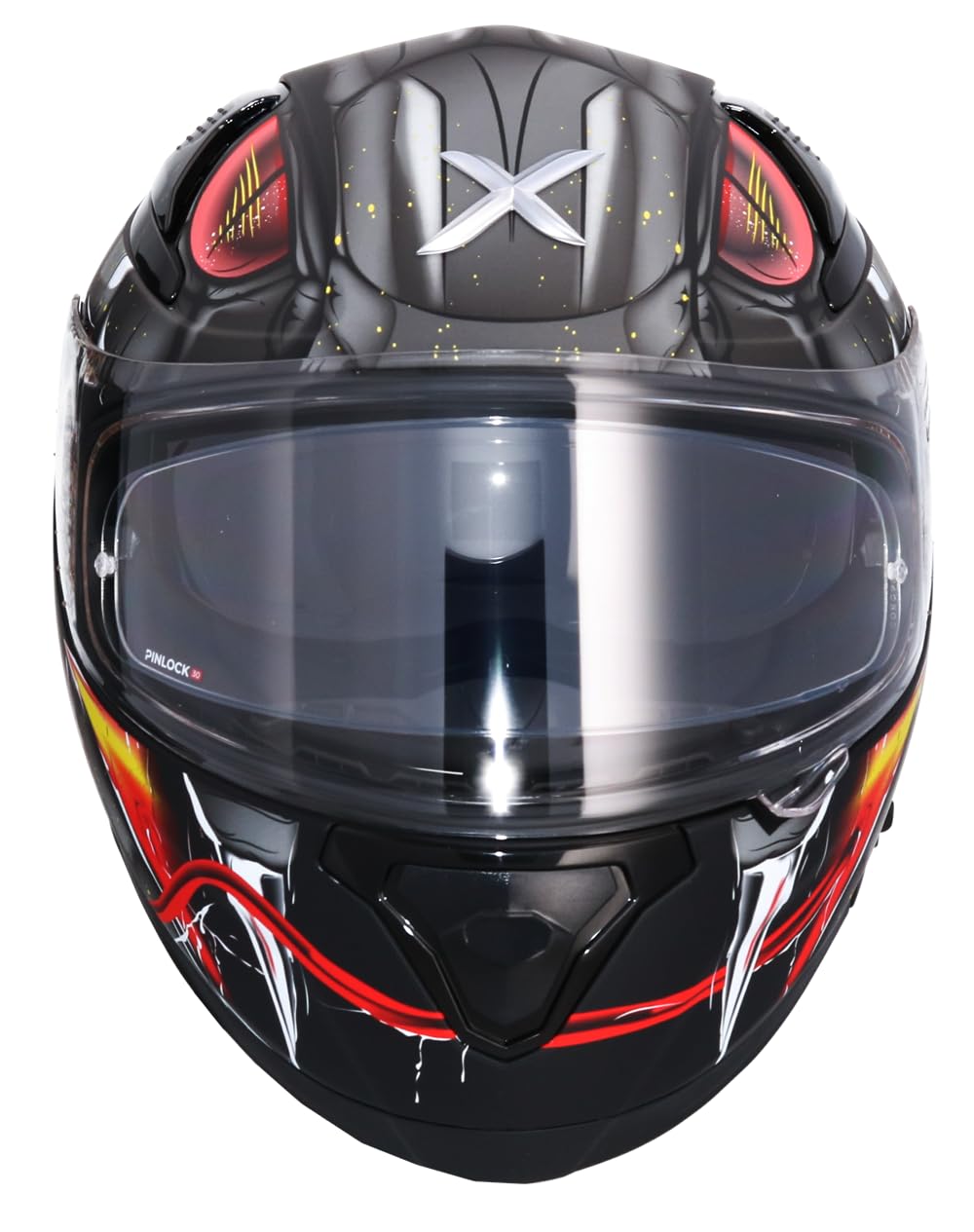 Casco Integral AXOR Apex Venomous DV Negro Mate Gris Totalmente Homologado (M 57/58)