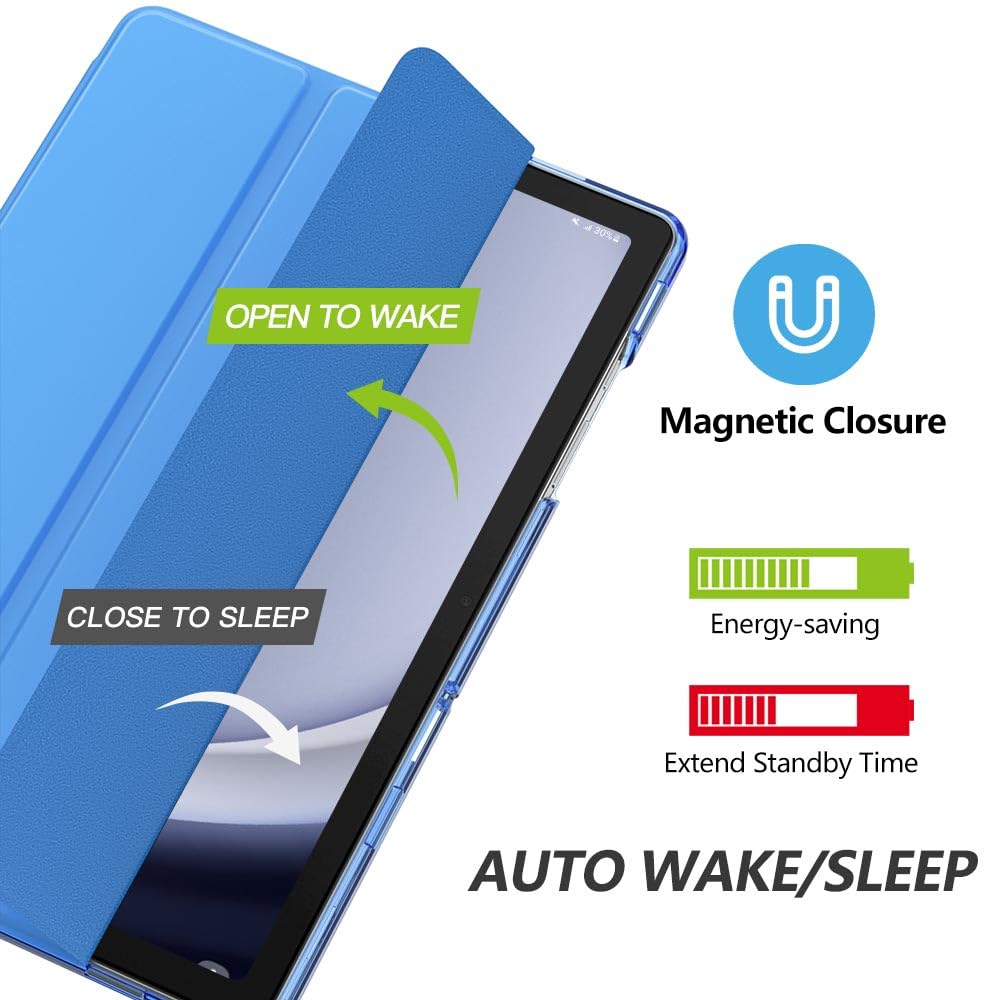 MoKo Custodia Protettiva Rigida per Tablet, Compatibile con Galaxy Tab A9+/A9 Plus 11" 2023, Copertura in Due Scanalature con Chiusura Magnetica, Auto Spegnimento e Accesione, Ultra Sottile e Leggero